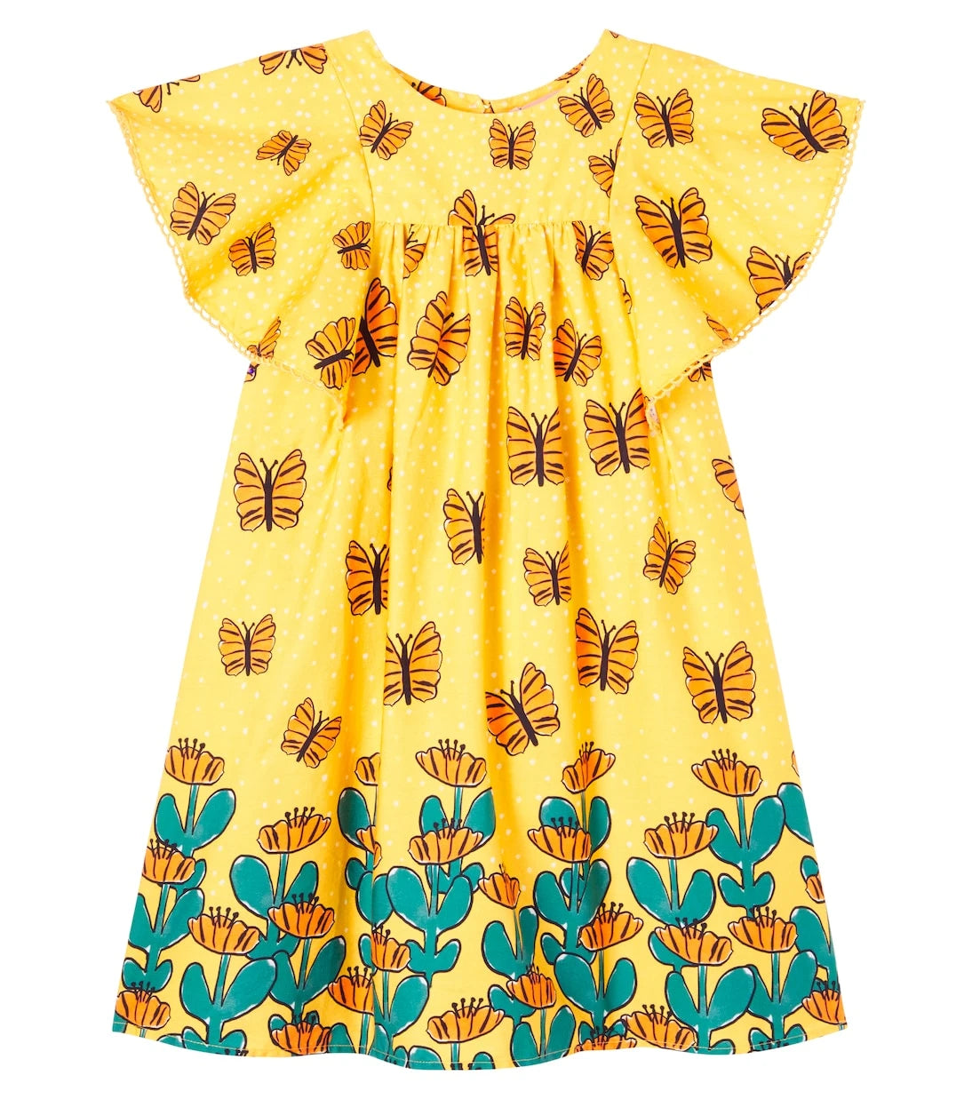 Fábula - Printed ruffled cotton dress