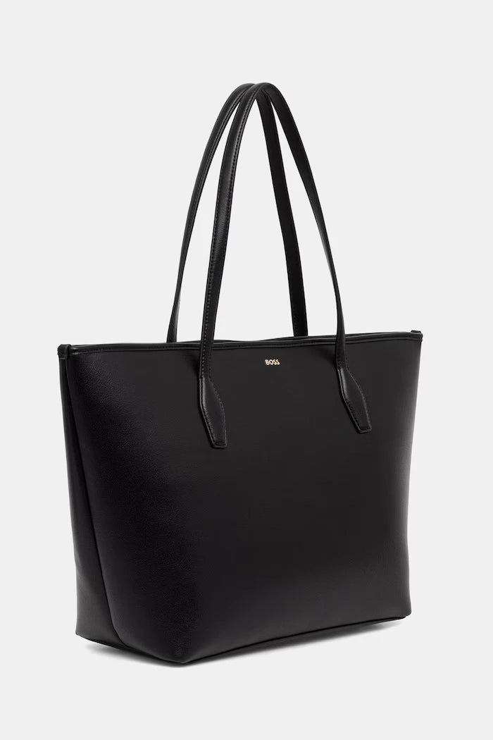 BOSS Sandy Zip Shopper kadın suni deri alışveriş çantası