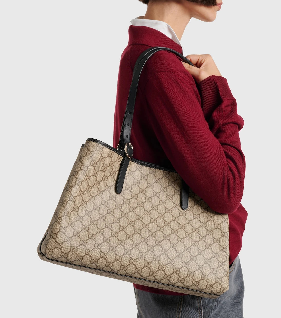 Gucci - GG Emblem Large shopper