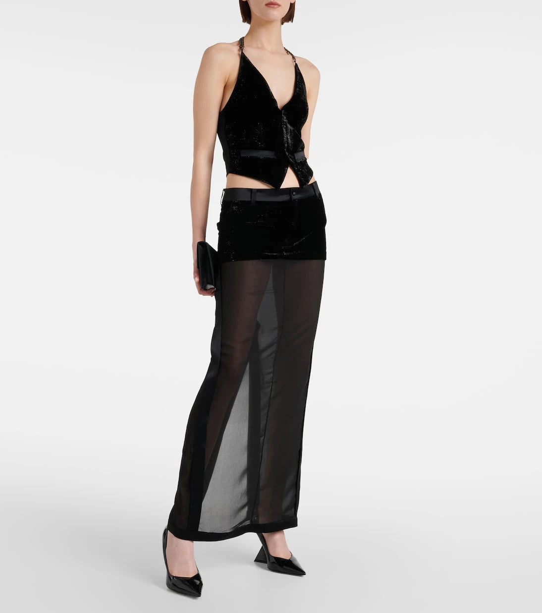 Didu - Mesh maxi skirt