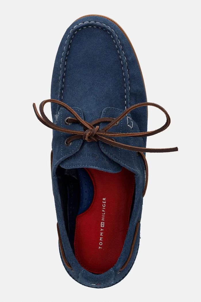 Tommy Hilfiger erkek süet mokasen TH BOAT SHOE CORE SUEDE