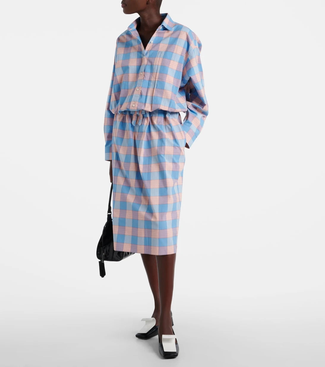 Prada - Checked cotton poplin shirt
