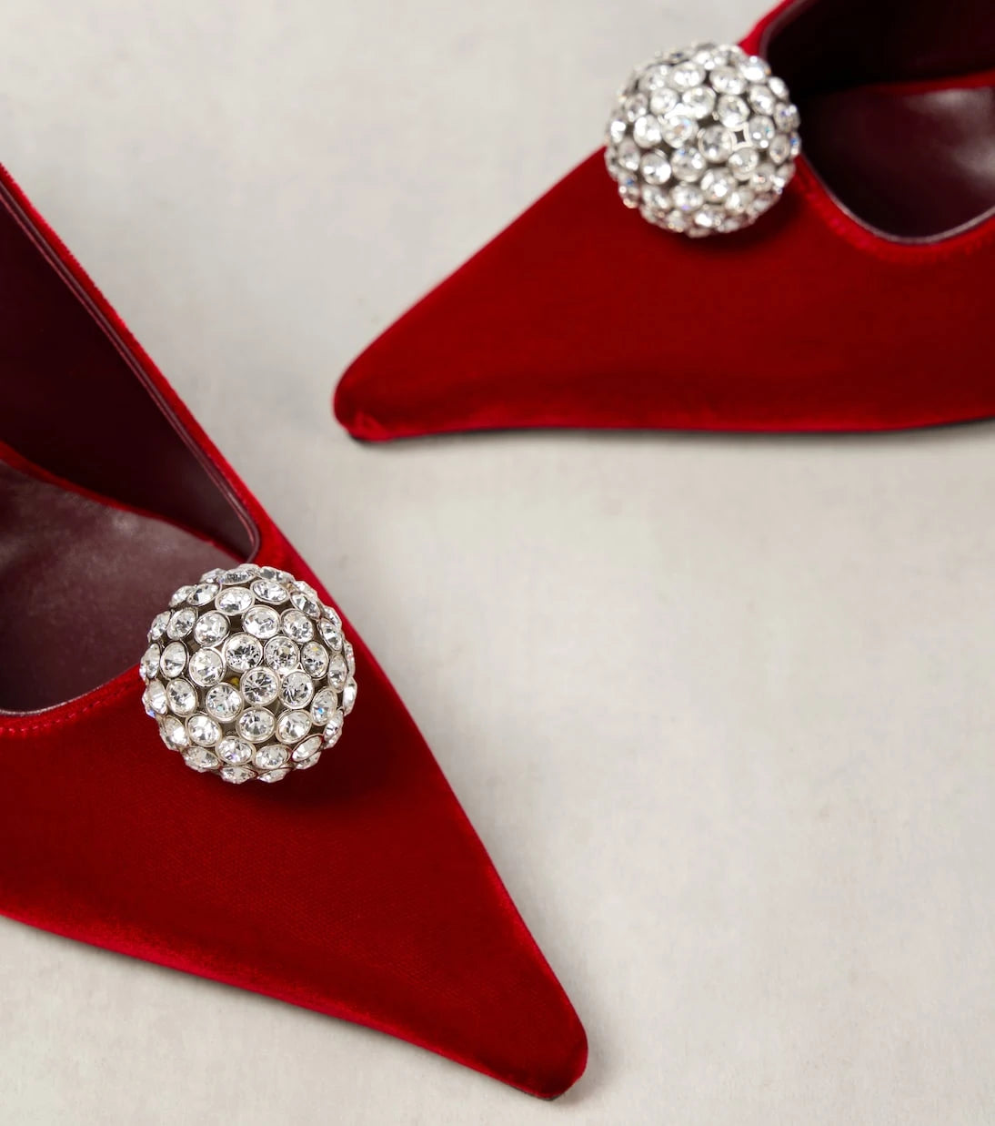 Jimmy Choo - Orb 95 embellished velvet sandals