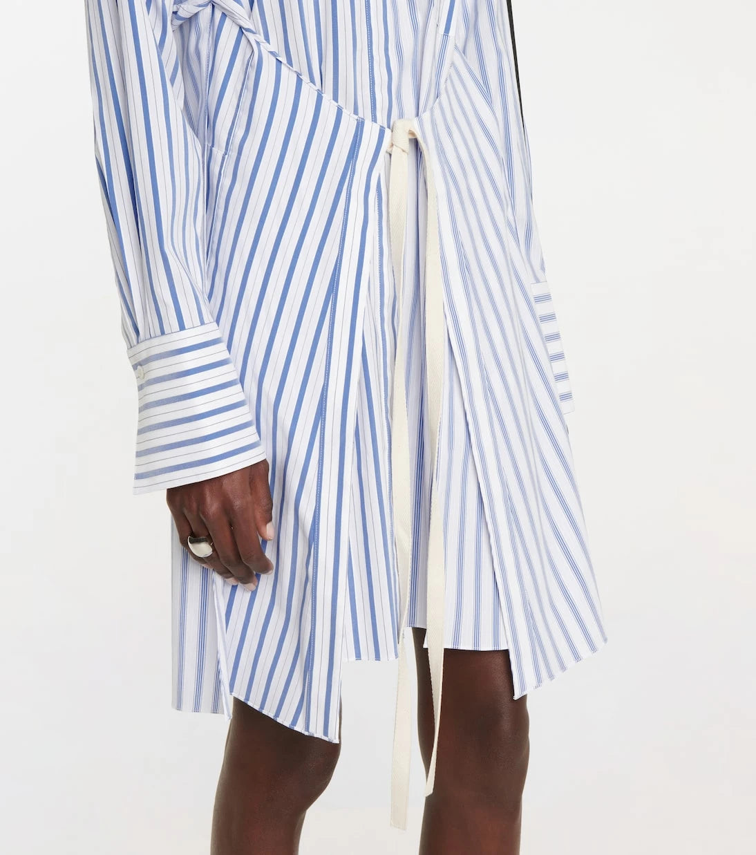 Peter Do - Striped shirt dress