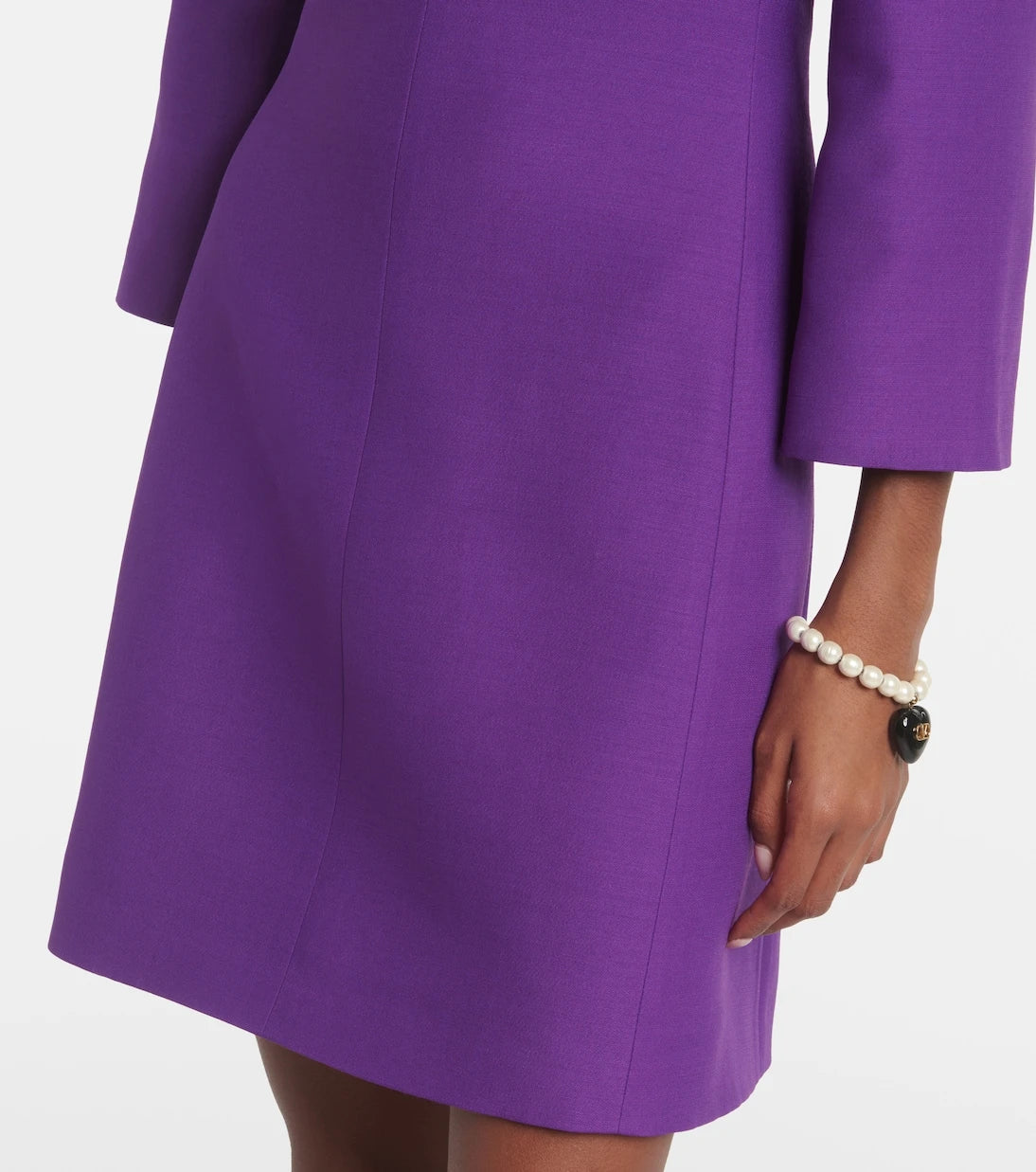 Valentino - Crepe Couture scalloped minidress