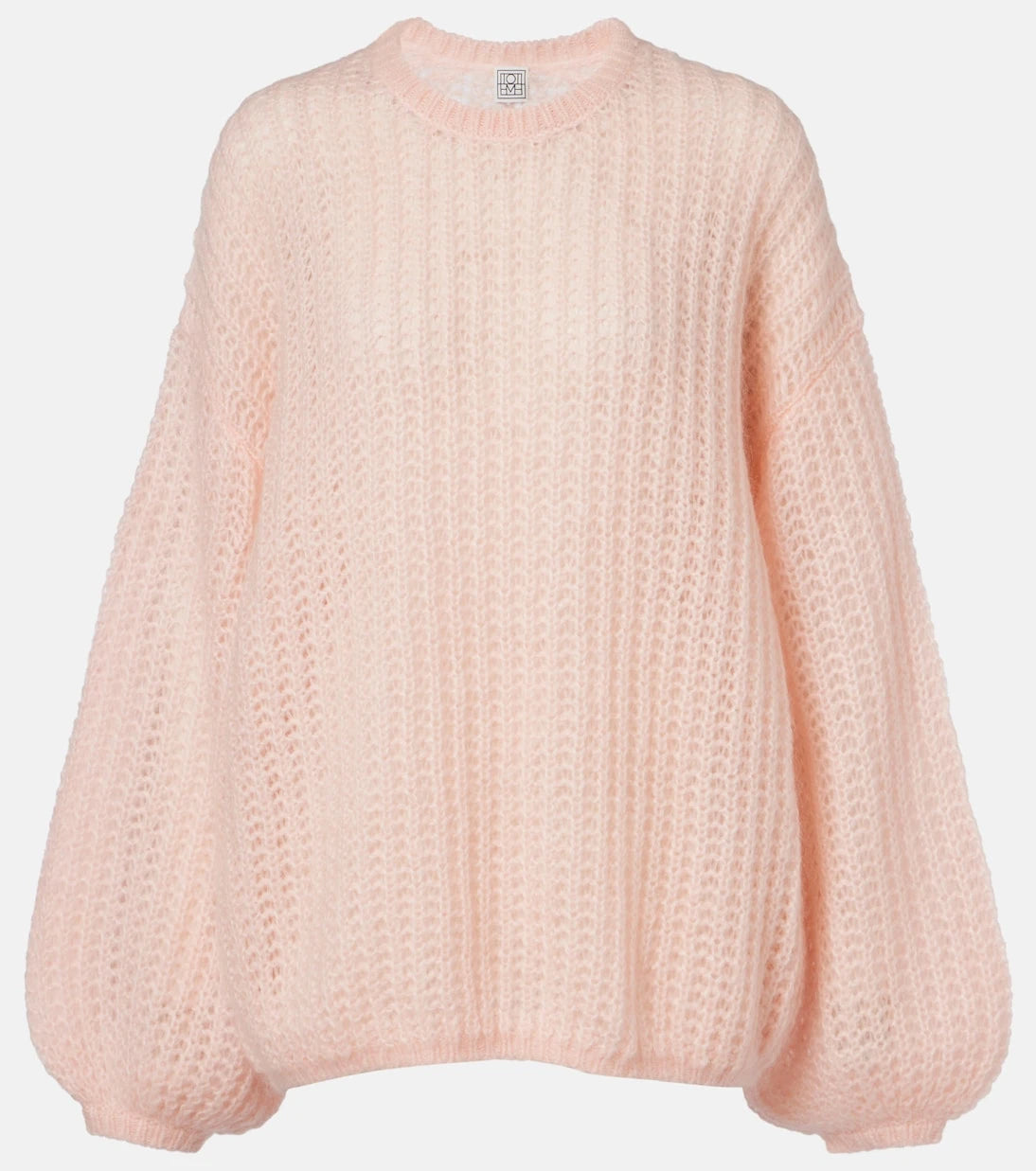 Toteme - Open-knit oversized mohair-blend sweater
