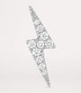 Maria Tash White Gold Diamond Lightning Bolt Threaded Stud Earring (11mm)