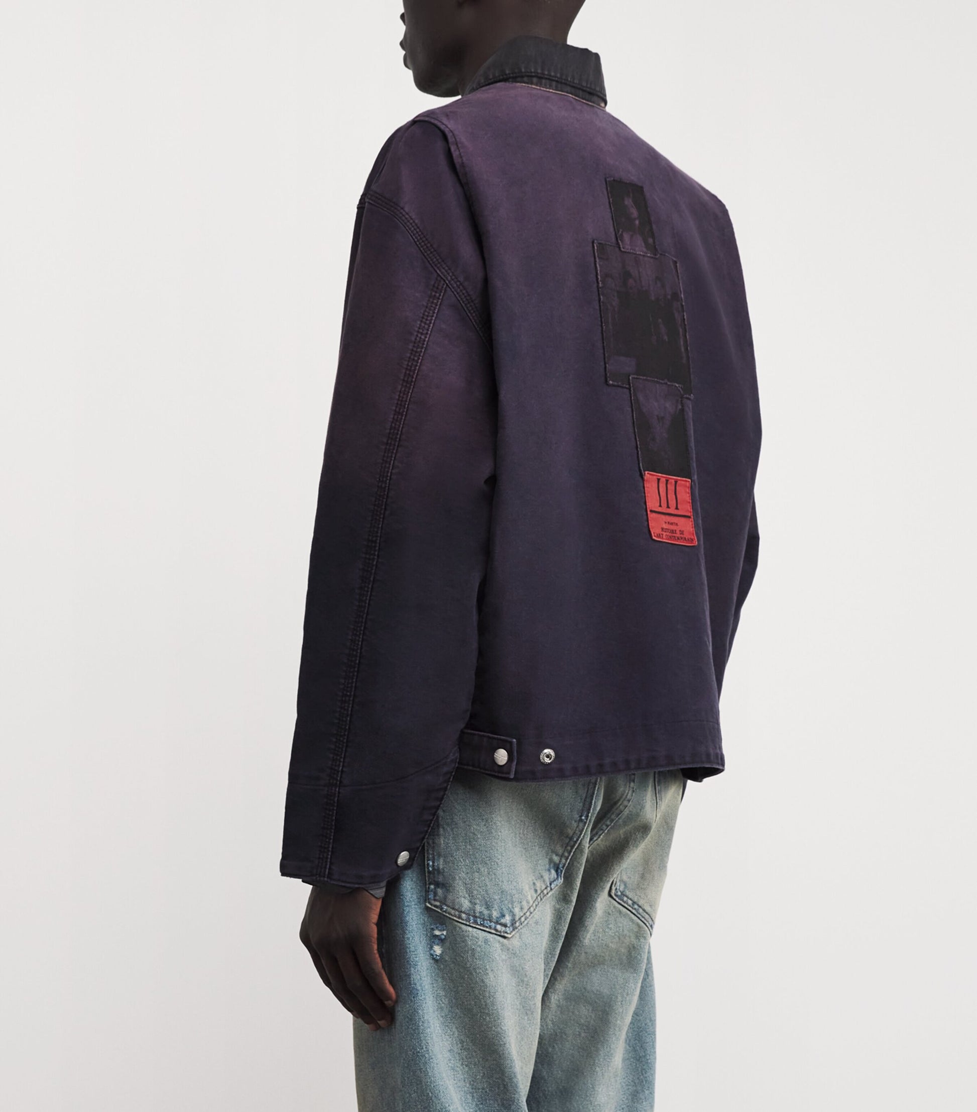 Purple Cotton Moleskin Chapter XII Work Jacket