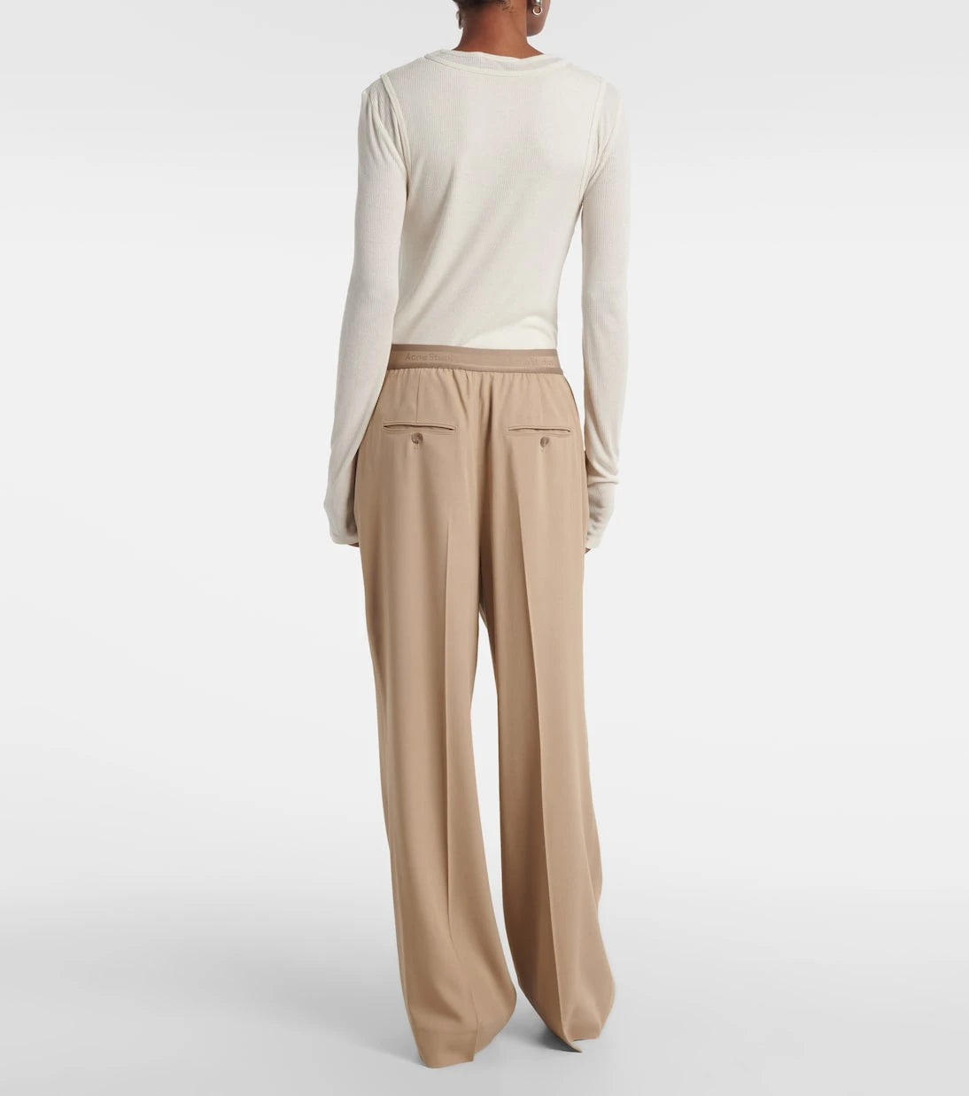 Acne Studios - Logo twill wide-leg pants