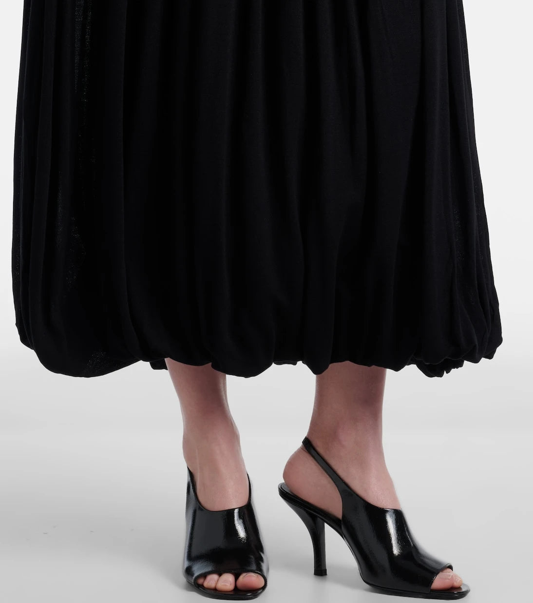 Toteme - Gathered jersey midi skirt