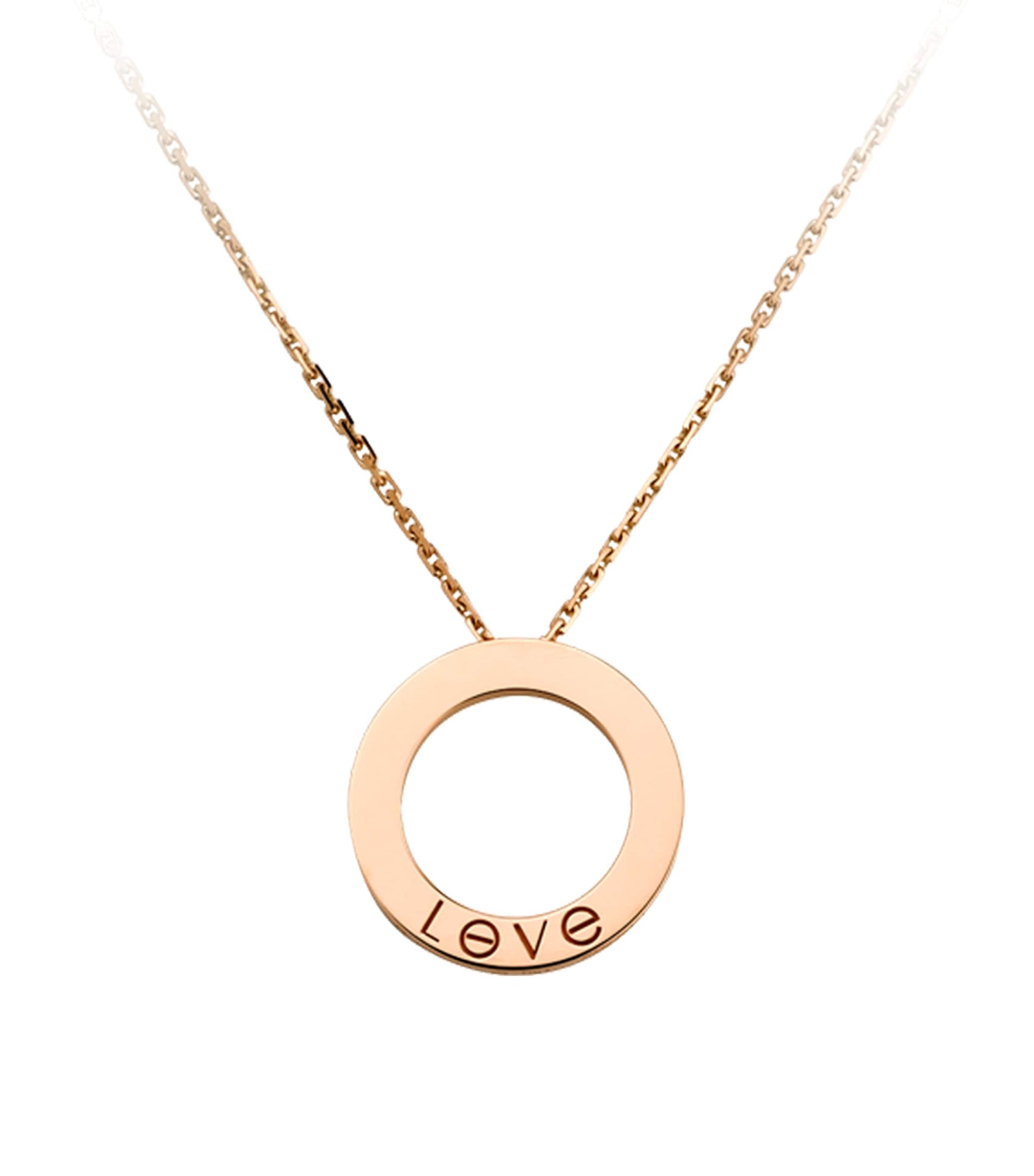 Cartier Rose Gold and Diamond LOVE Necklace