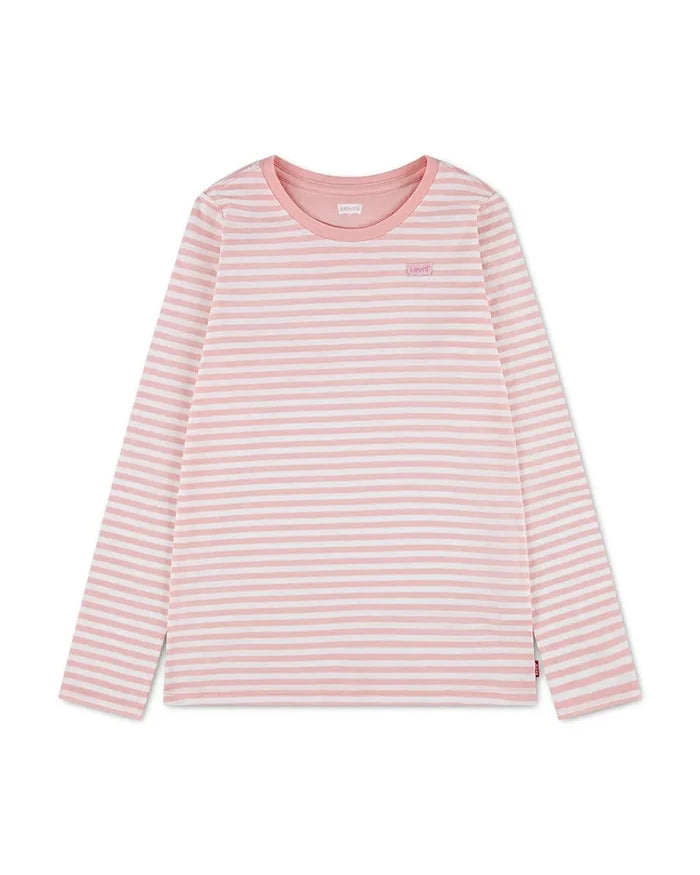 Levi's çocuklar için pamuklu uzun kollu bluz STRIPE TEE