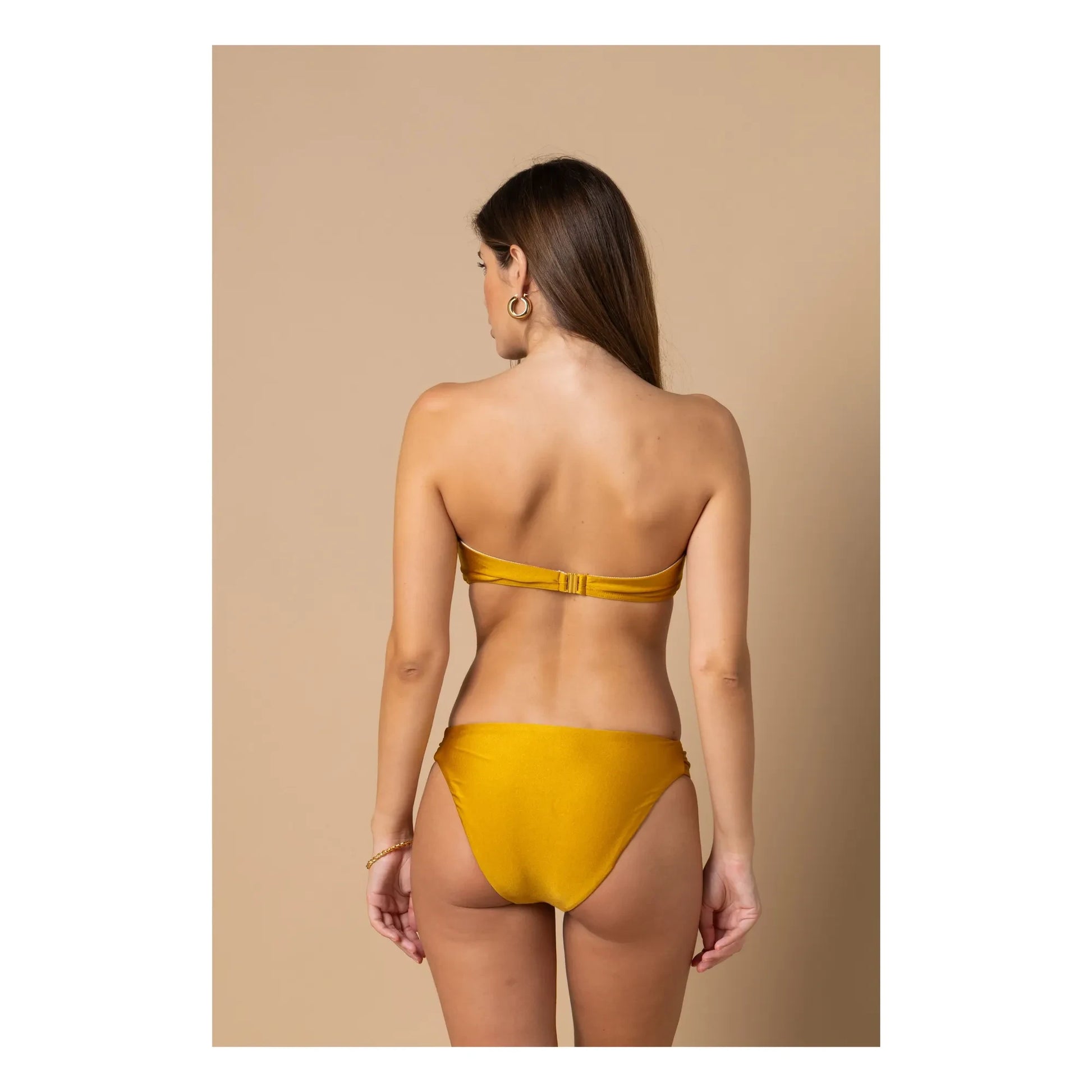 Alma Deia - Lena Low Cut Swimsuit Brief | Gold