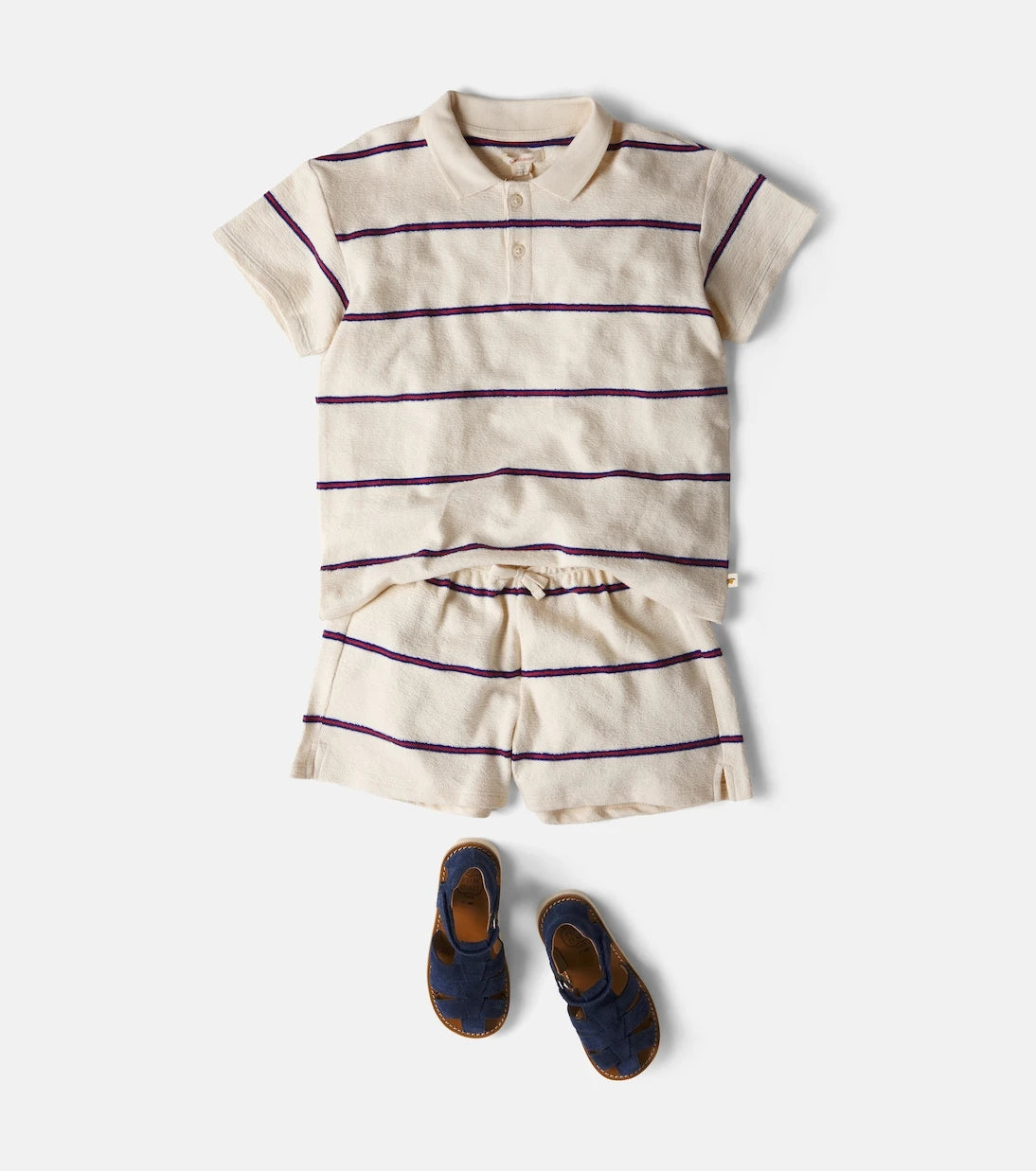 Konges Sløjd - Trio striped cotton-blend shorts