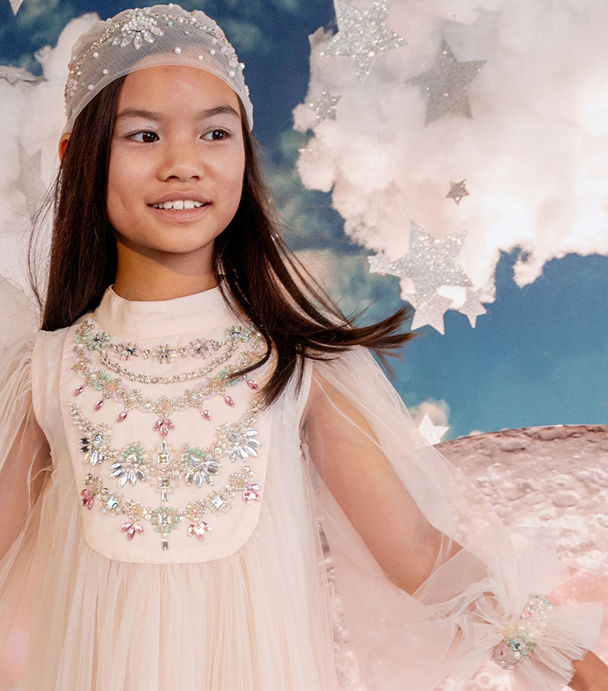 Tutu Du Monde Ivory Tulle Crown Jewel Dress (2-11 Years)