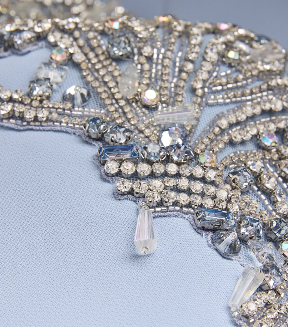 Jenny Packham Blue Embellished Babe Gown