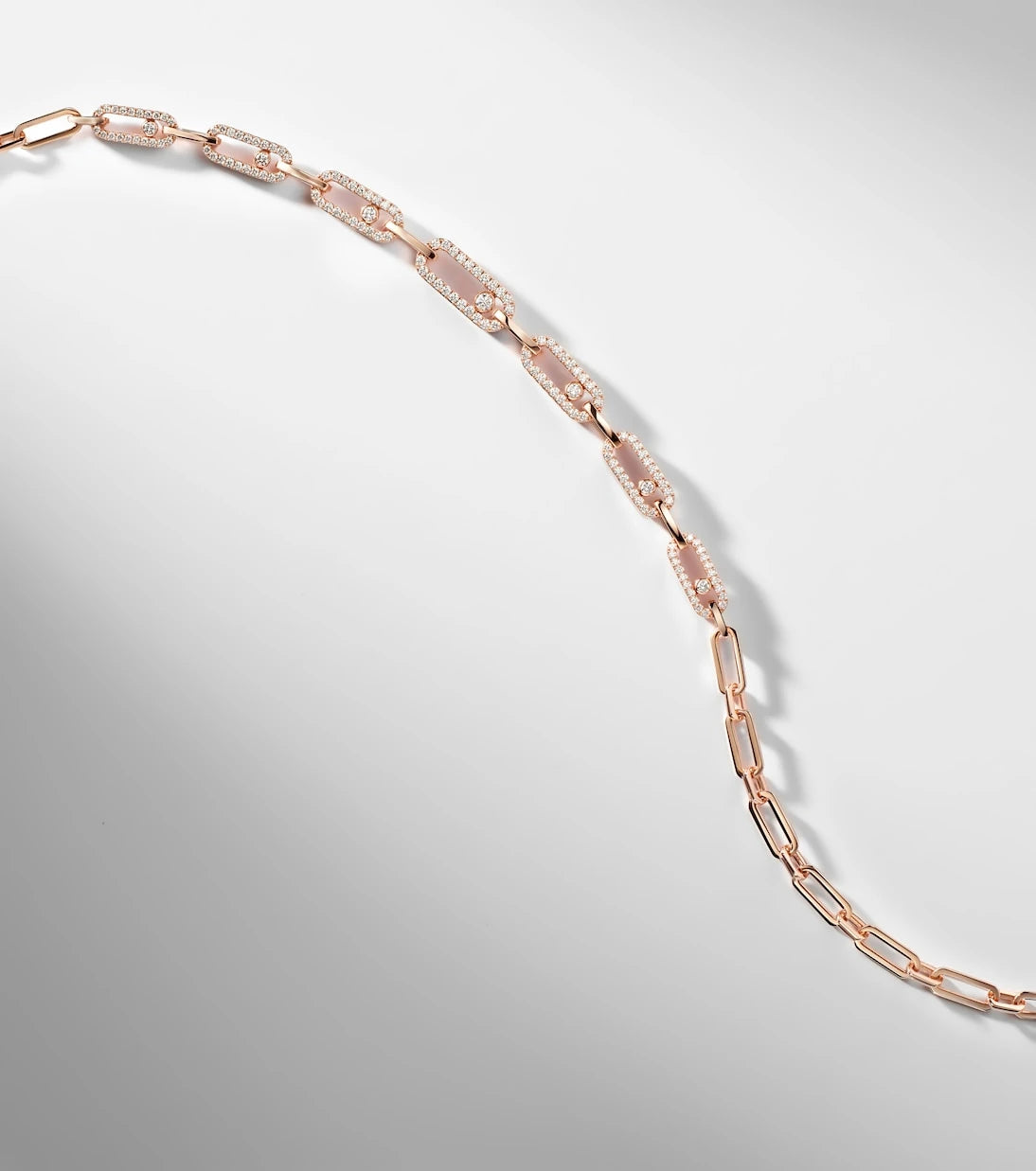 Messika - Move Link 18kt rose gold choker with diamonds