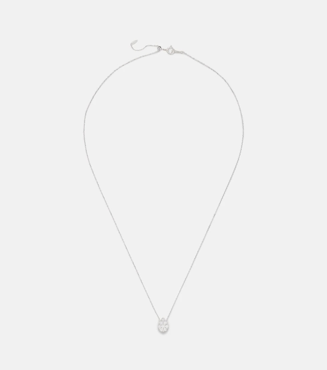 Persée - Floating 18kt white gold necklace with diamonds