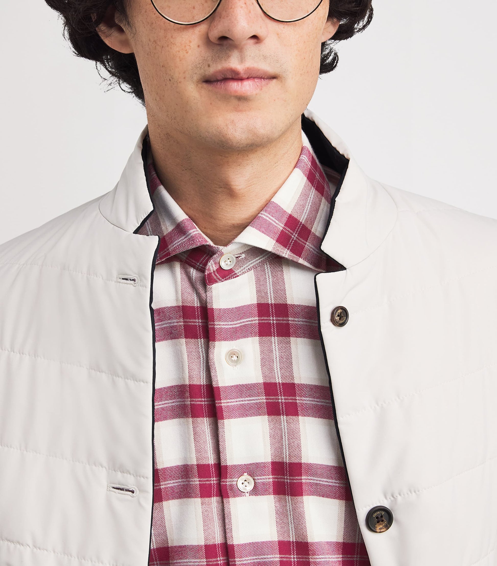 Cotton-Blend Check Shirt