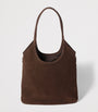 Miu Miu Brown Suede Ivy Tote Bag