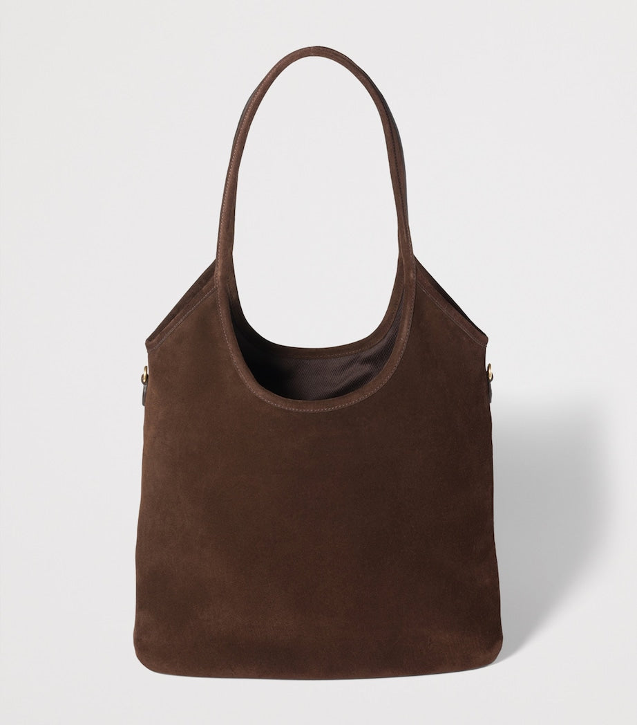 Miu Miu Brown Suede Ivy Tote Bag