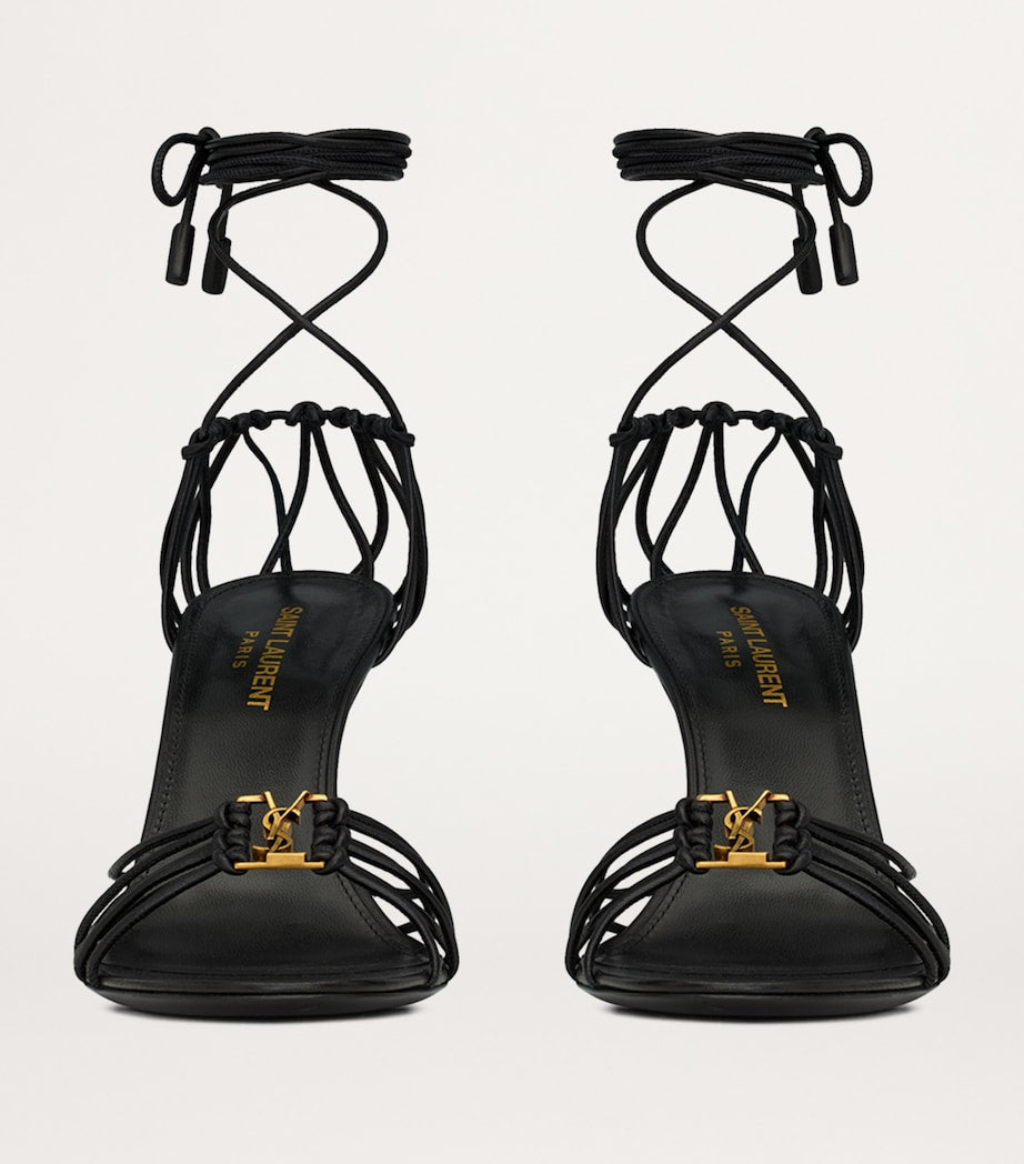 Black Babylone Heeled Sandals 90