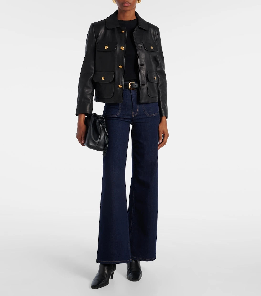 Frame - Le Slim Palazzo wide-leg jeans