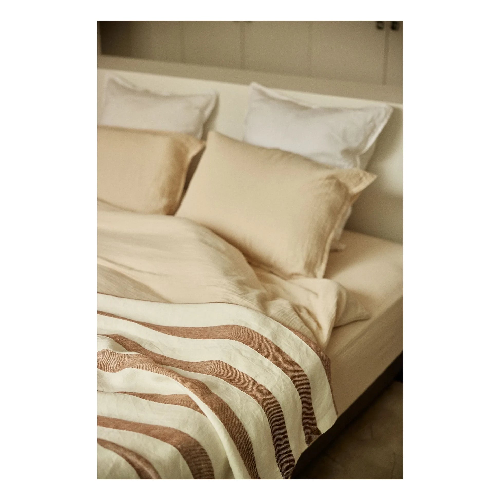 Gabrielle Paris - Bastide linen bedspread | Terracotta