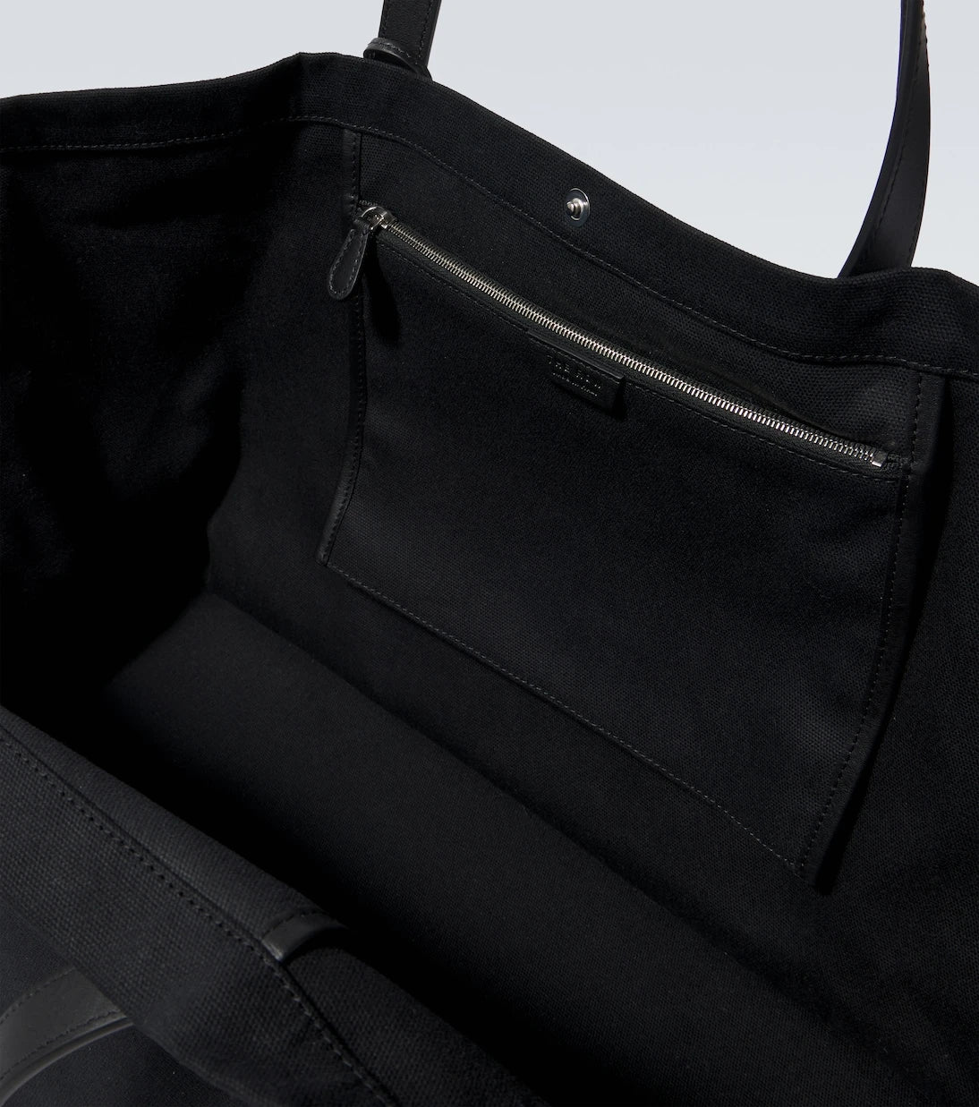 The Row - Idaho XL leather-trimmed canvas tote bag