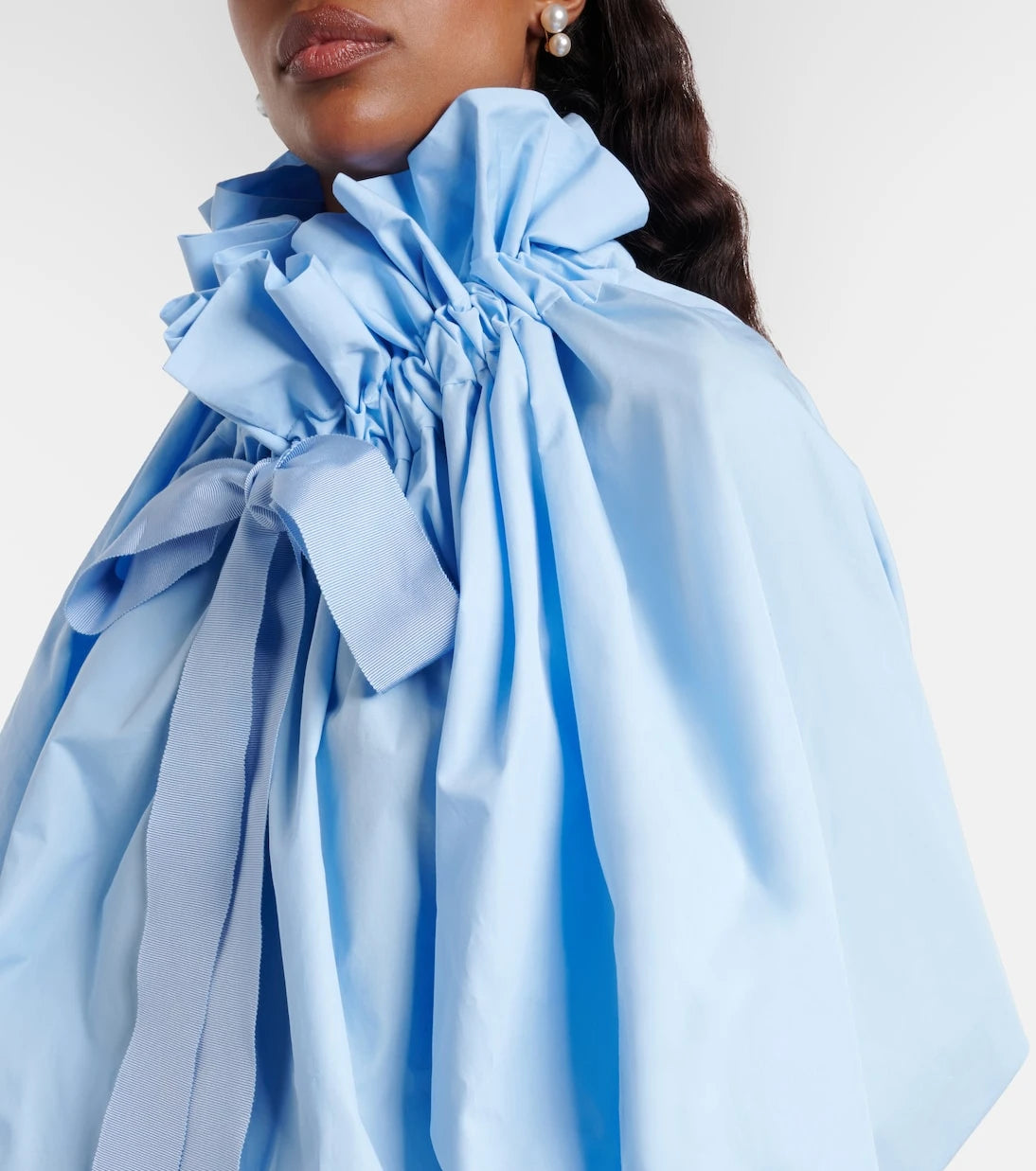 Patou - Tie-neck cotton blouse
