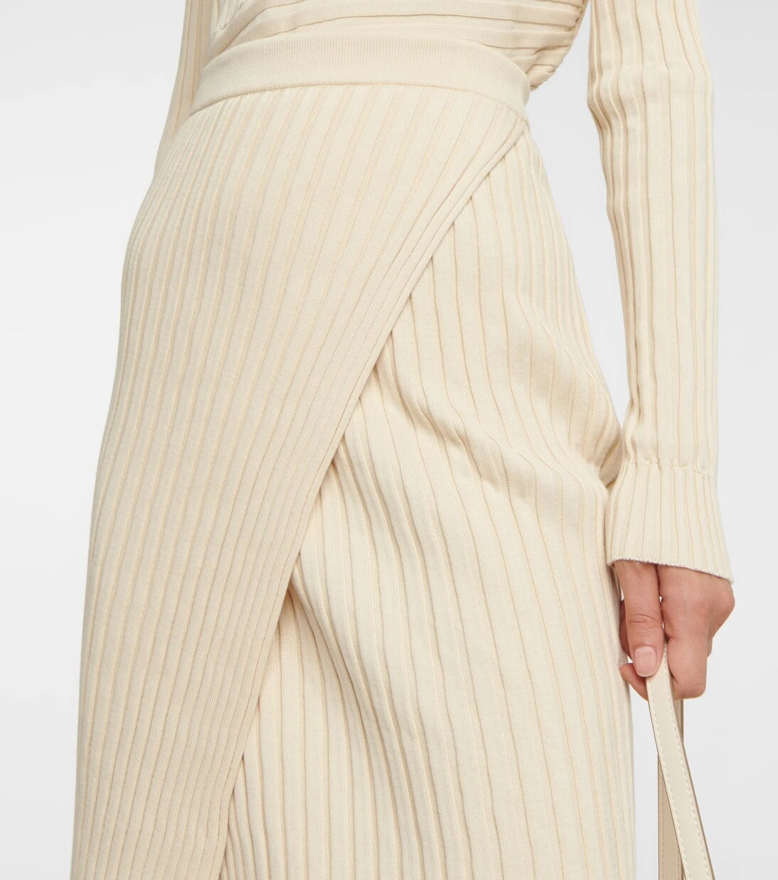 Stella McCartney - Ribbed-knit midi skirt
