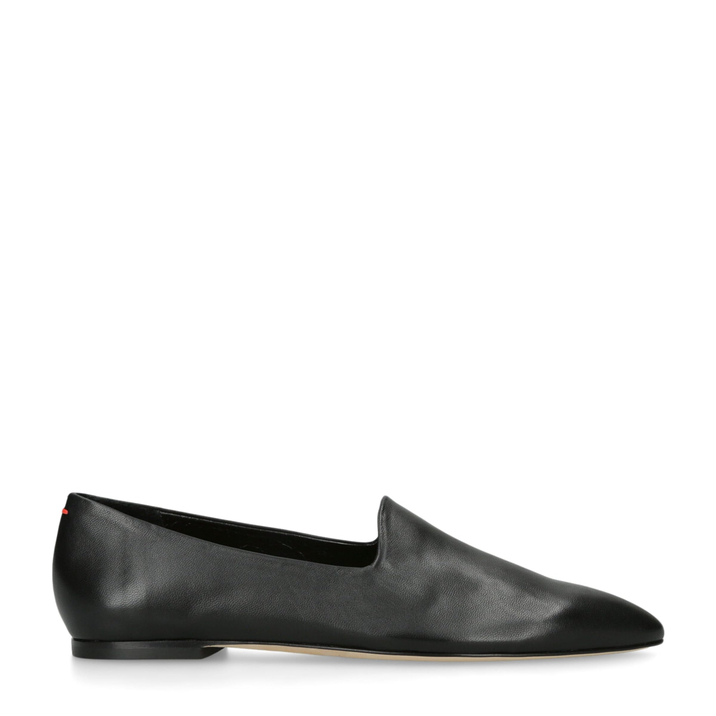 Aeyde Black Leather Vanna Loafers
