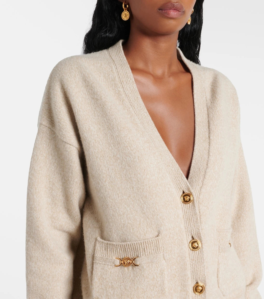 Versace - Wool and cashmere cardigan