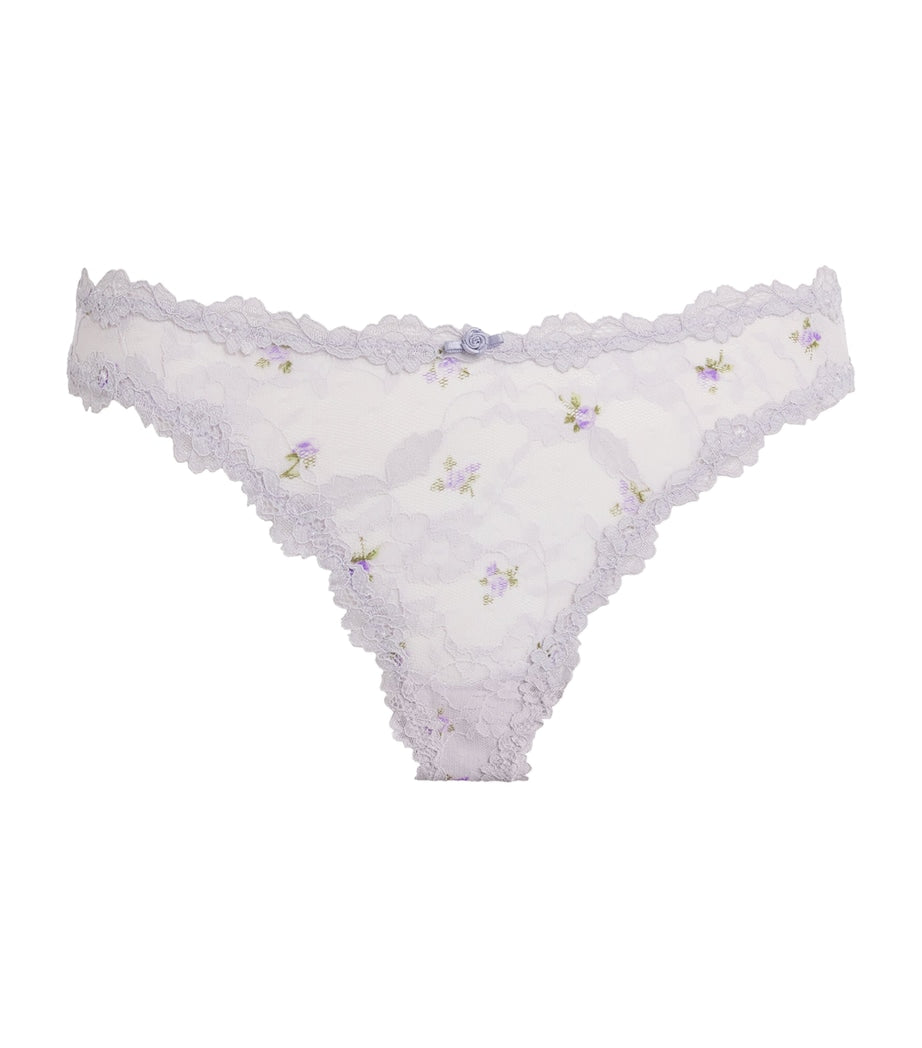Skims Multi Lace Dipped Thong