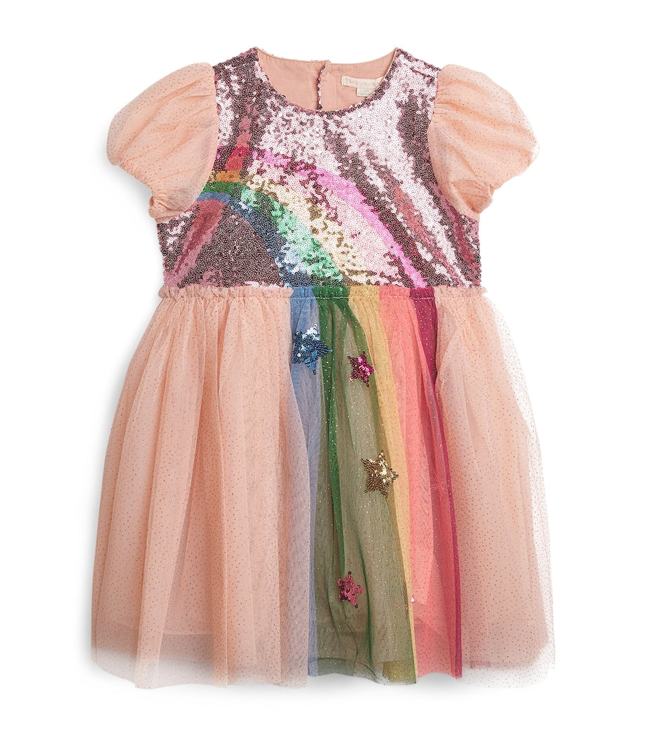 Multi Sequinned Odette Rainbow Dress (5-10 Years)