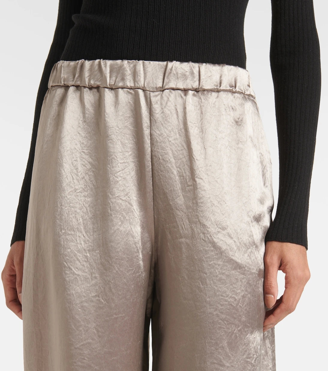 Max Mara - Accanto satin wide-leg pants