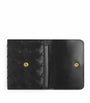 Bottega Veneta Gold Leather Intrecciato Trifold Wallet