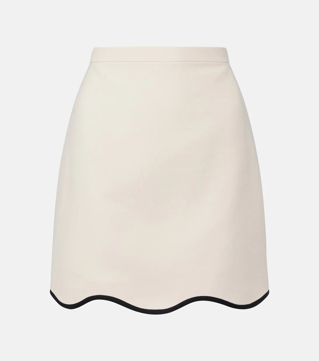 Valentino - Crepe Couture scalloped miniskirt