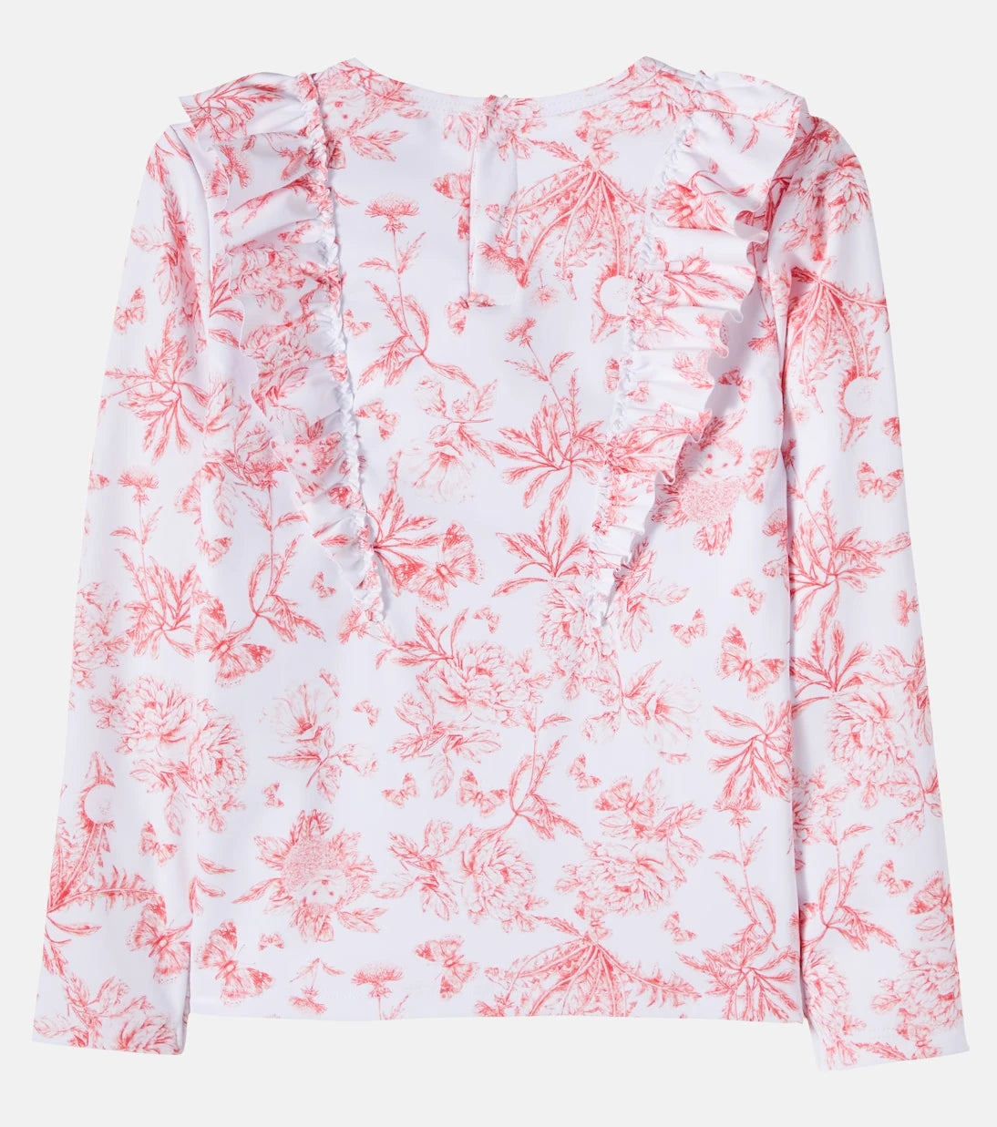 Tartine et Chocolat - Floral ruffled rashguard top
