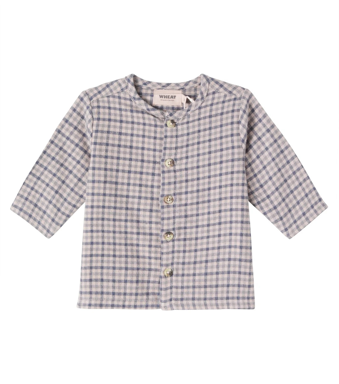 Wheat - Baby Shelby checked shirt