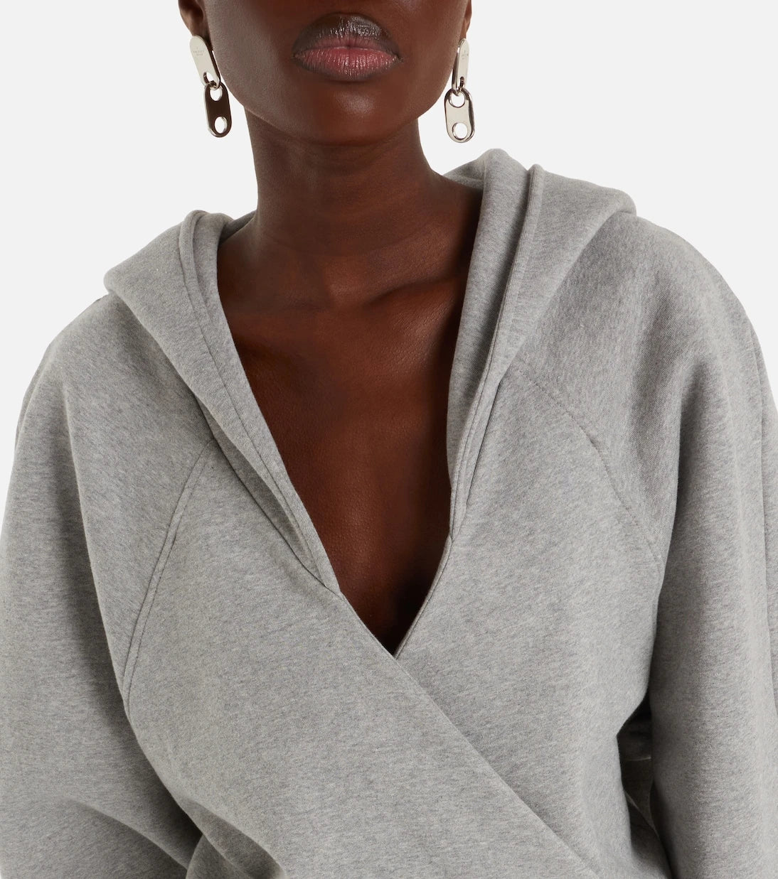 The Attico - Cotton jersey sweatshirt dress