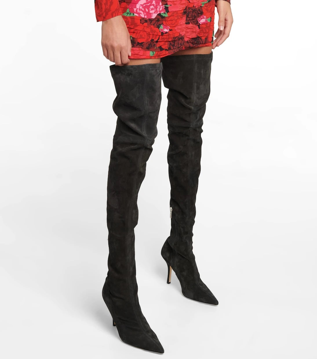 Paris Texas - Suede knee-high boots