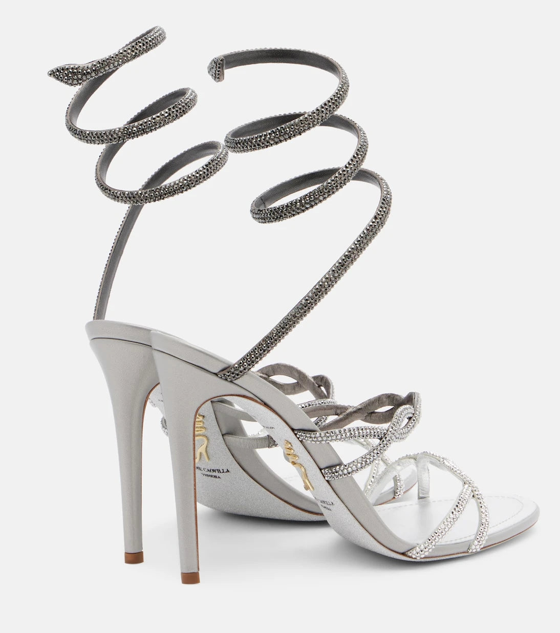 Rene Caovilla - Cleo embellished satin sandals