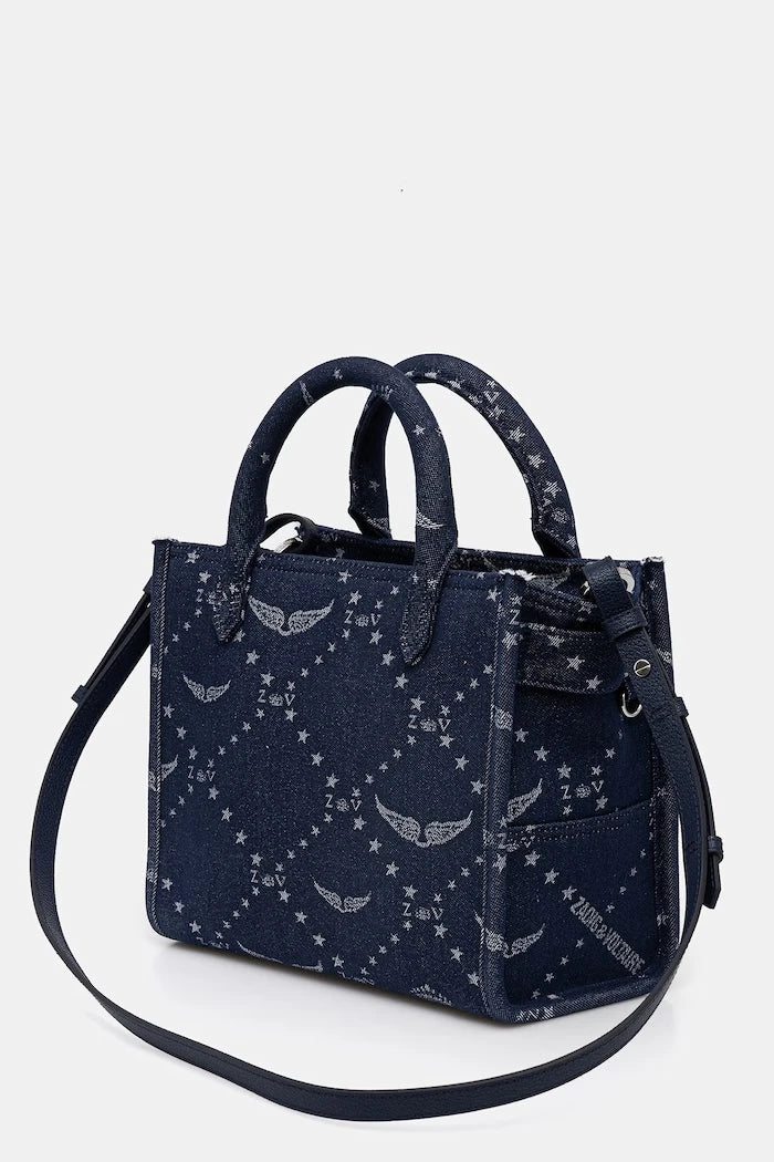 Чанта ZADIG&VOLTAIRE ANGEL TOTE XS DENIM MONOGRAM