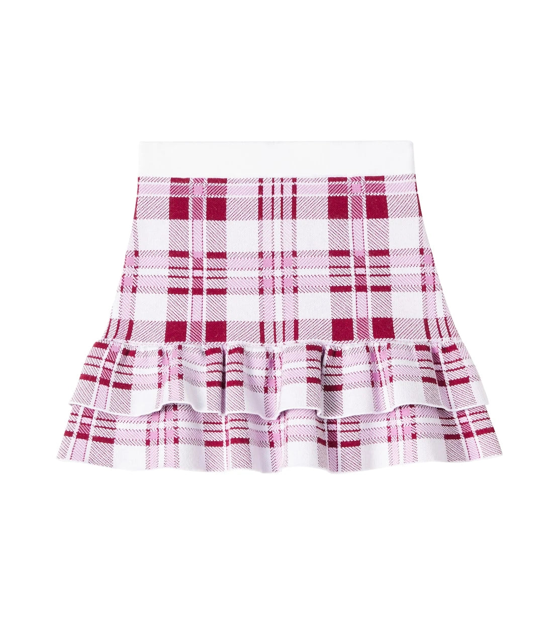 Self-Portrait Kids - Ruffled checked skirt