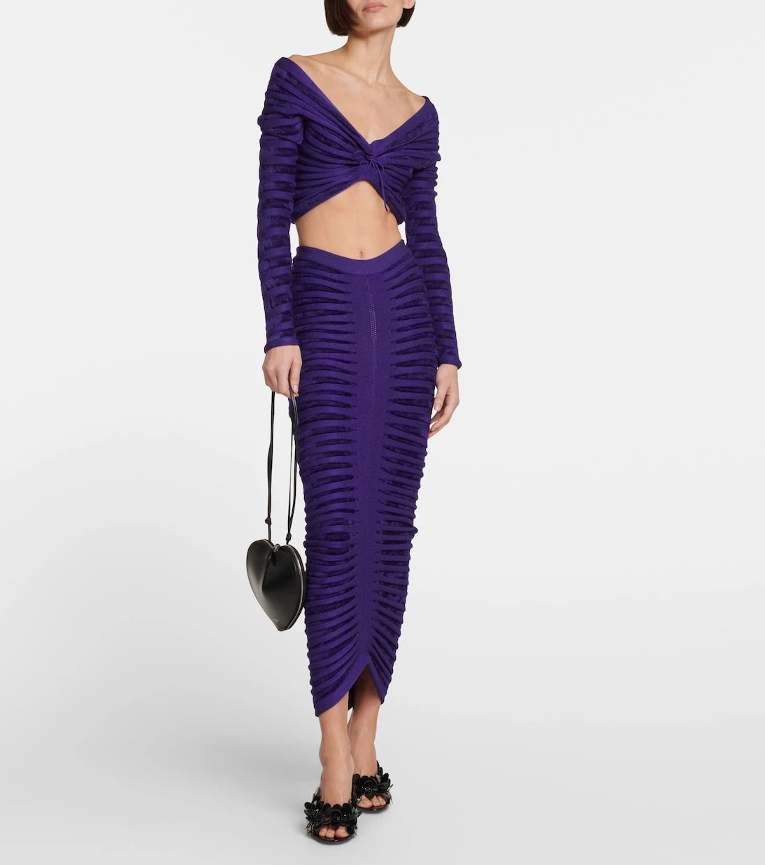 Alaïa - Confetti leather mules