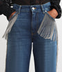 Stella McCartney Blue Chain Tassel Straight-Leg Jeans