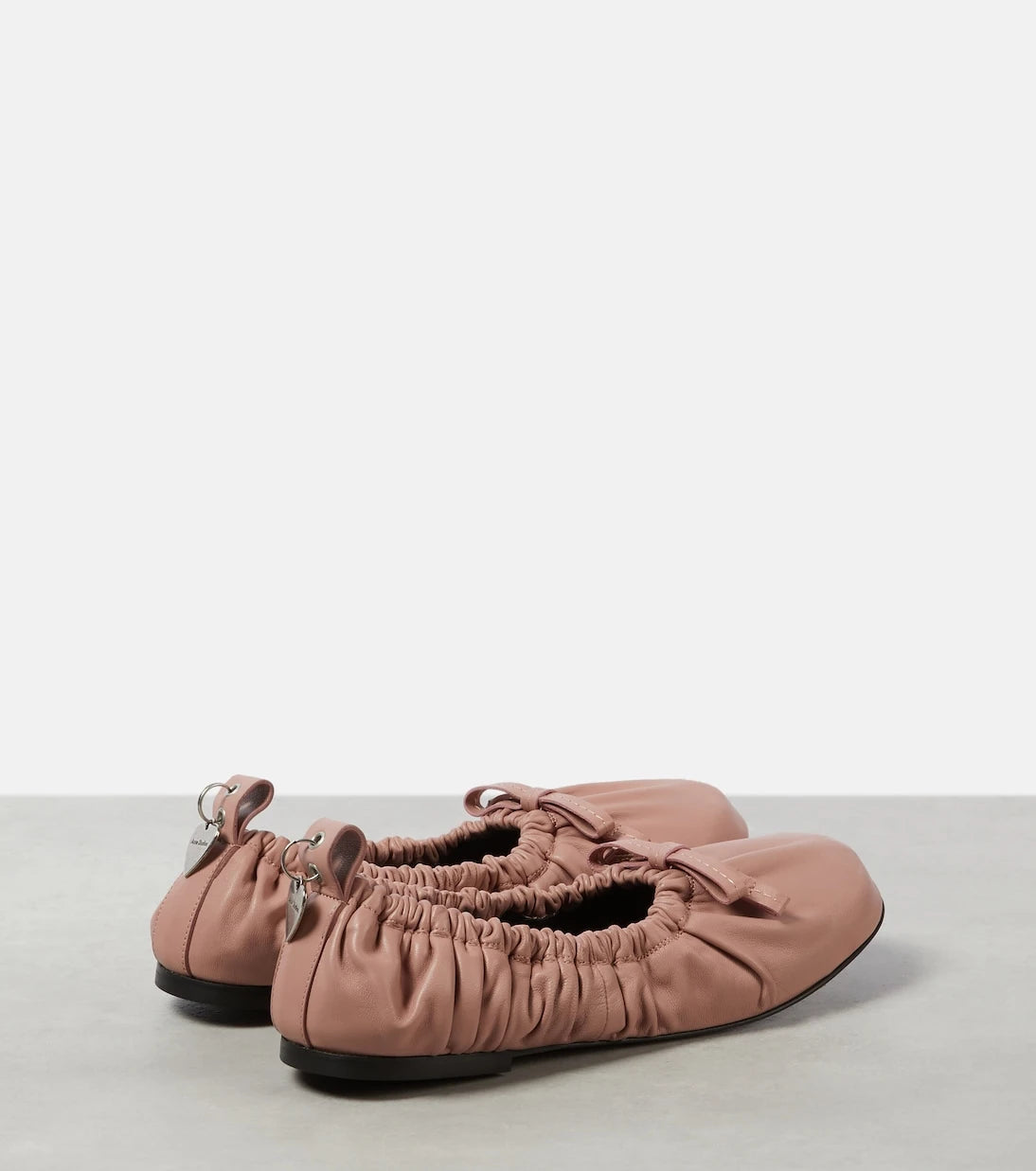 Acne Studios - Bow-detail leather ballet flats