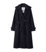 Navy Cashmere Long Kensington Heritage Trench Coat