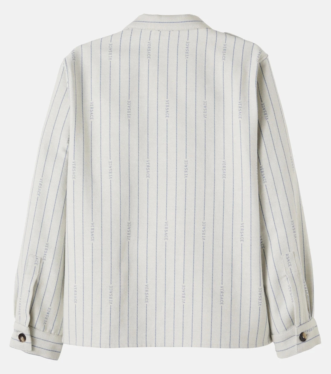 Versace Kids - Logo striped cotton jacket